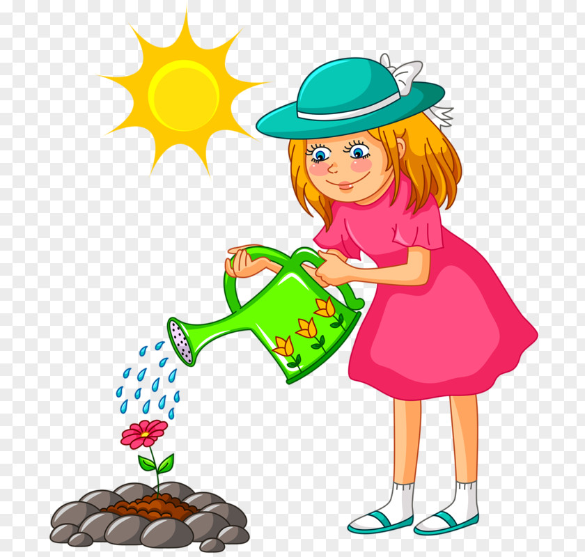 Watering Girl PNG girl clipart PNG