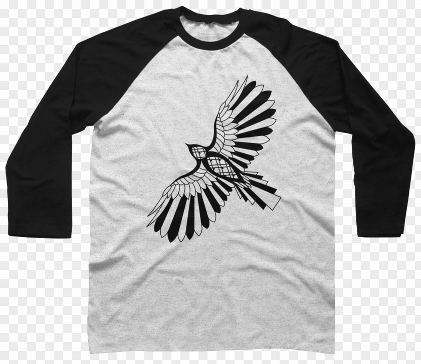 Hawk T-shirt Hoodie Raglan Sleeve PNG