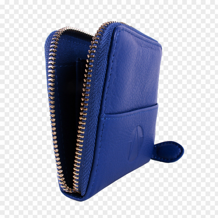 Real Leather Cobalt Blue Wallet PNG