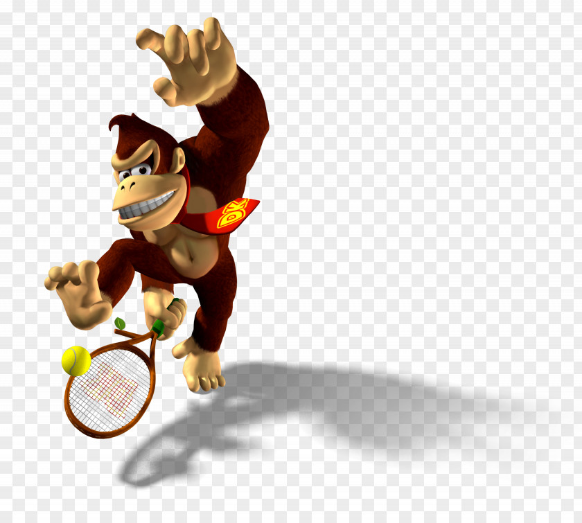 Tennis Mario Power Aces Donkey Kong PNG
