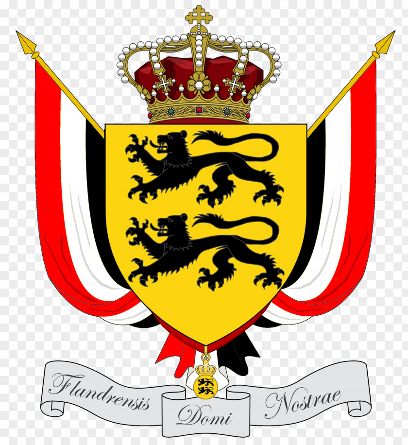 Grand Duchy Of Flandrensis Westarctica Republic Molossia Micronation Coat Arms PNG
