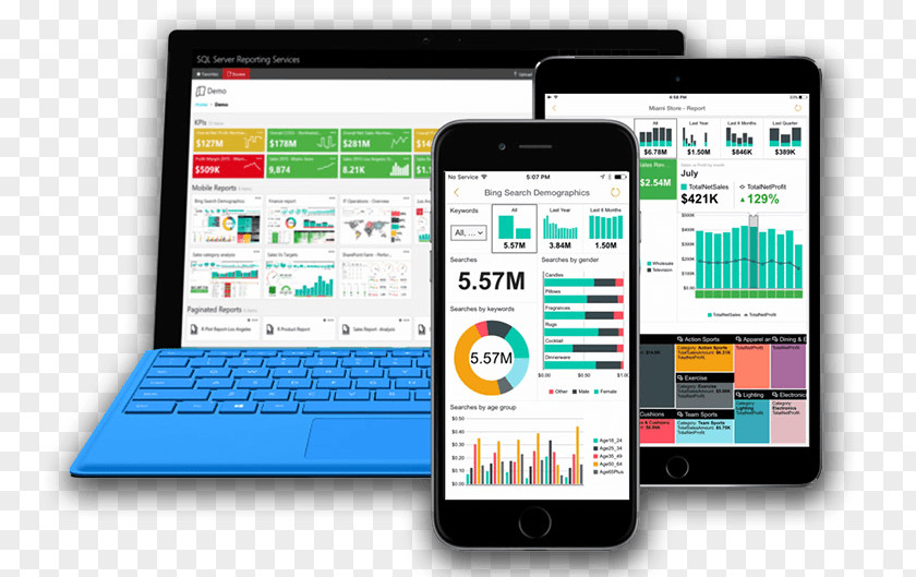 Microsoft SQL Server Reporting Services Power BI Integration PNG