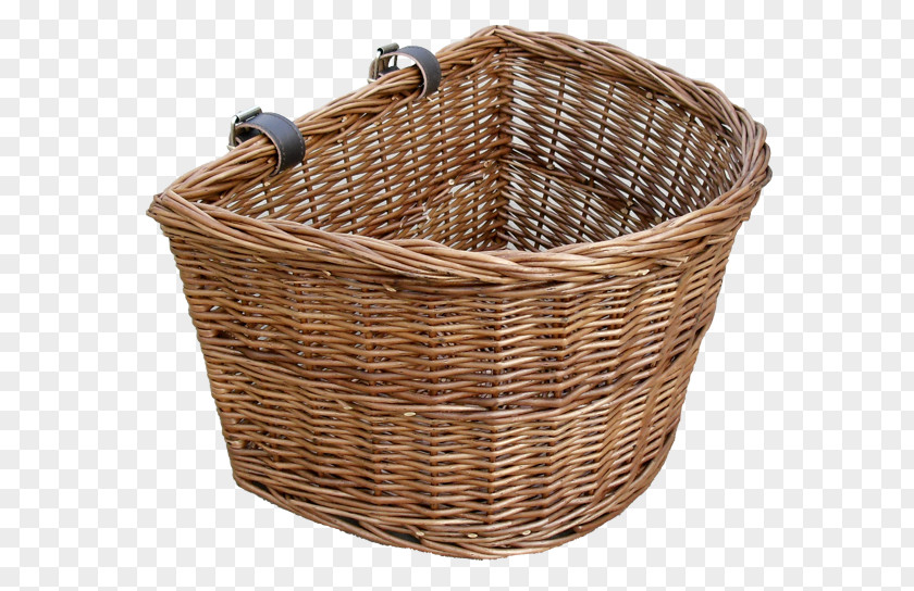 Steaming Basket Bicycle Baskets Wicker Handle PNG