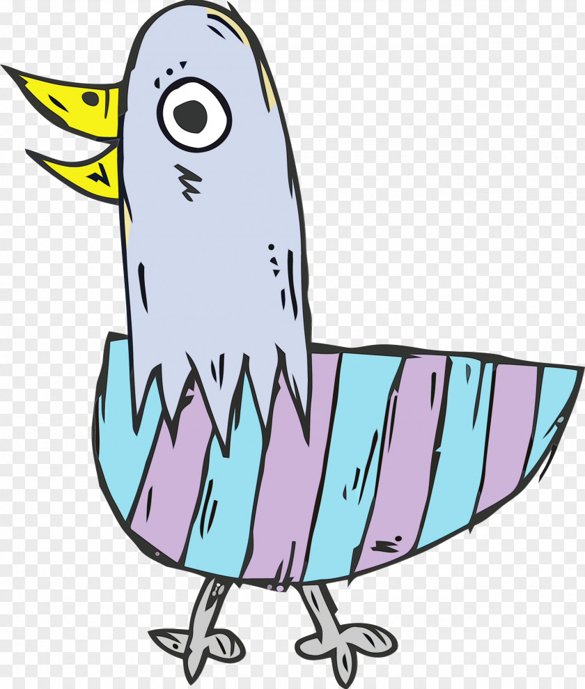 Birds Beak Cartoon Water Bird Purple PNG