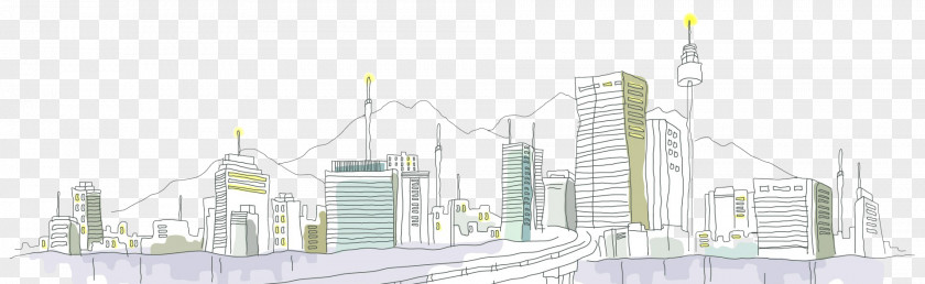 Buildings 4K Resolution Travel Illustration PNG