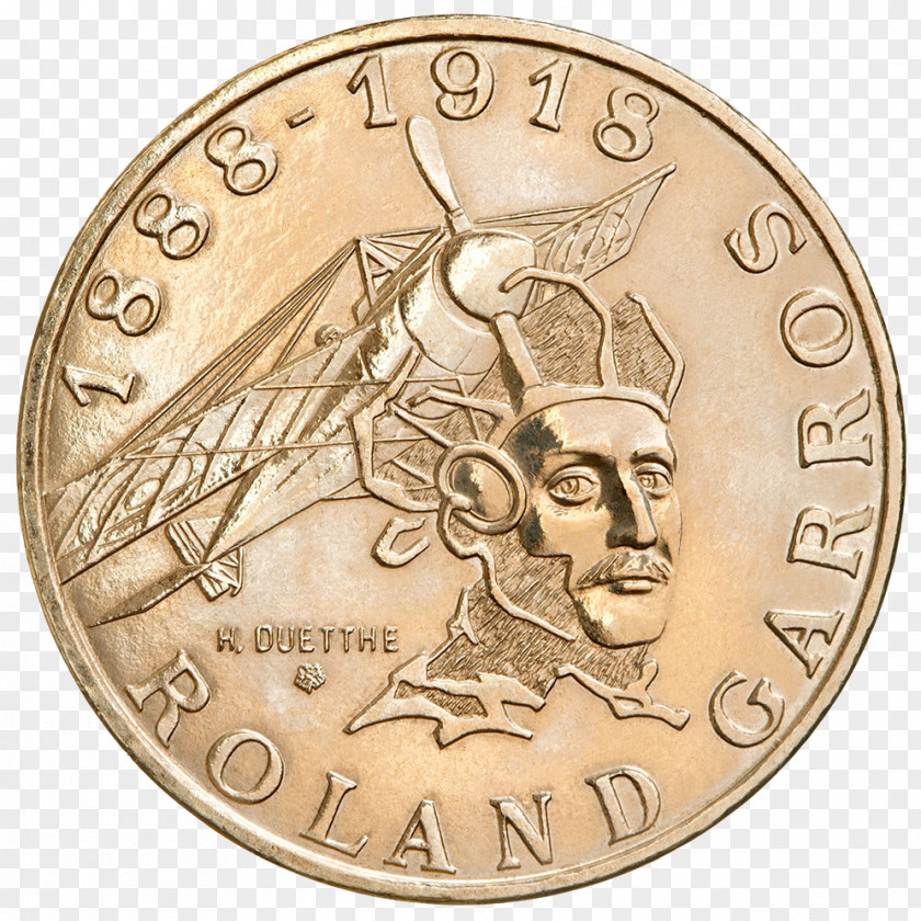 Coin French Open Pièce De 10 Francs Roland Garros France Euro PNG
