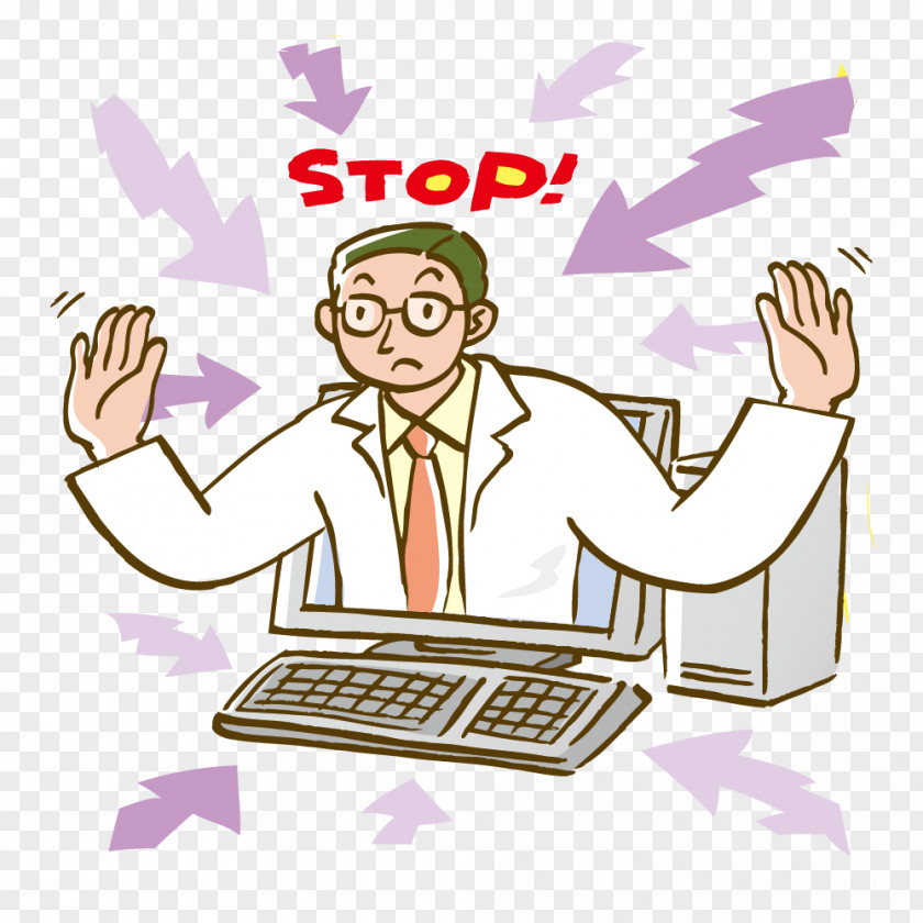 Computer Out Of Man PNG
