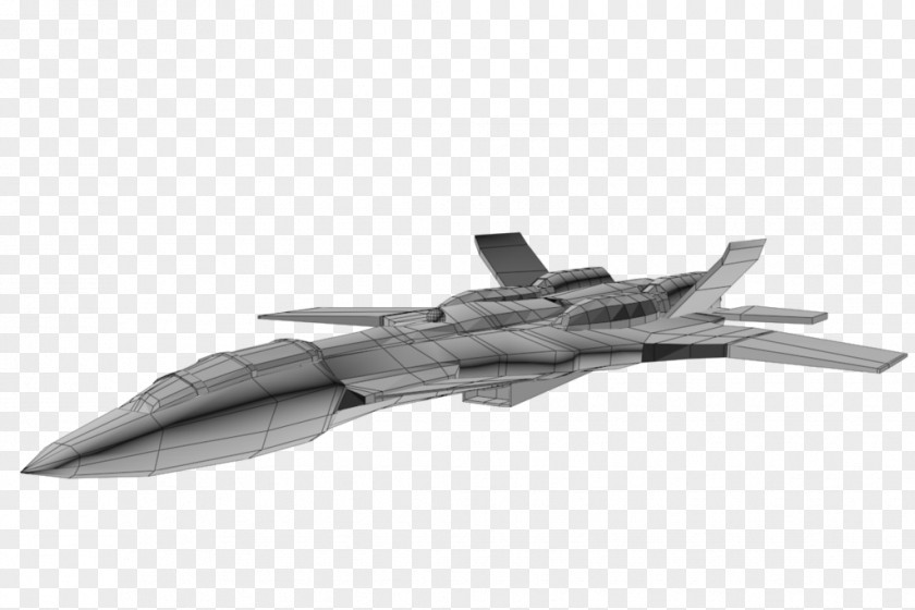 Low Poly Military Aircraft Airplane Wing PNG