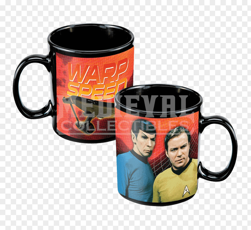 Thermos Star Trek Mug James T. Kirk Spock Coffee PNG