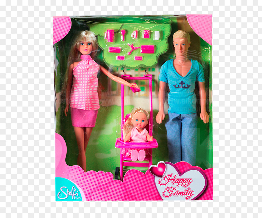 Barbie Doll Toy Simba Steffi Love Happy Family Child PNG