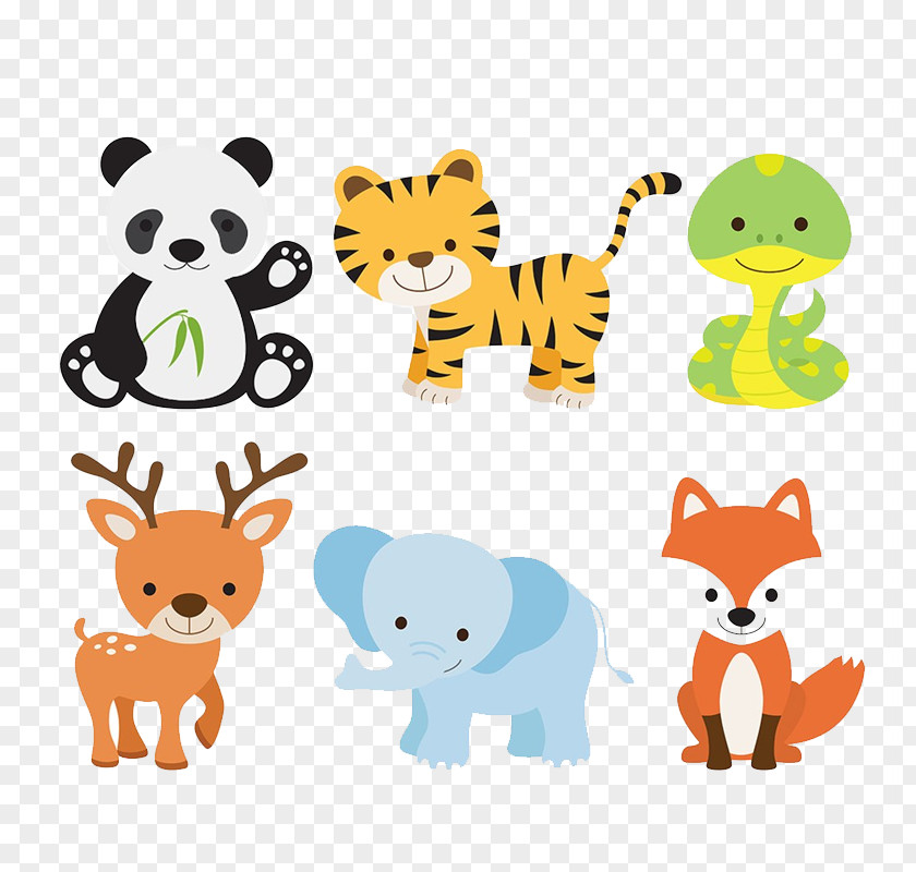 Cartoon Hand-painted Small Animals PNG hand-painted small animals clipart PNG