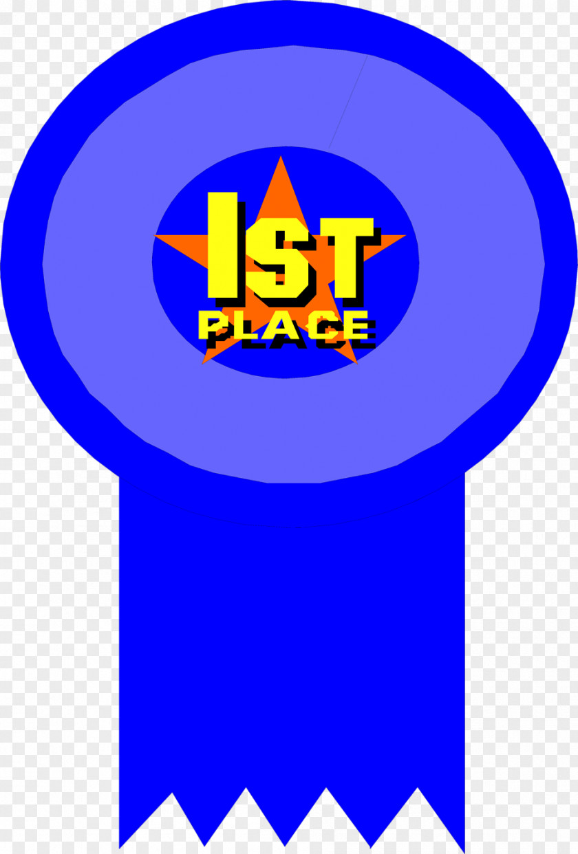 First Prize Blue Ribbon Clip Art PNG