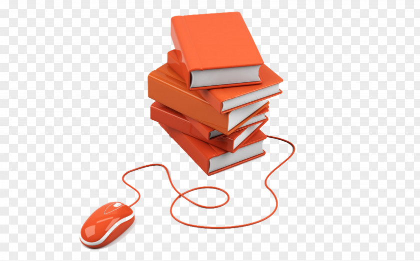Orange Book Student Education Teacher Digital Learning Massive Open Online Course PNG