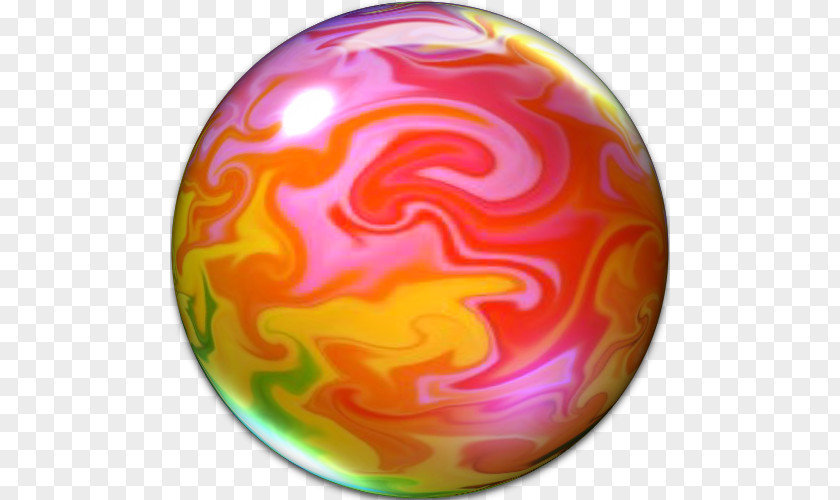 Paint Swirl Sphere PNG