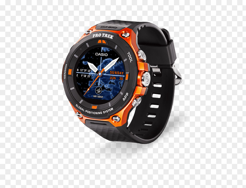 Play Outside Pro Trek Smartwatch Casio Wear OS PNG