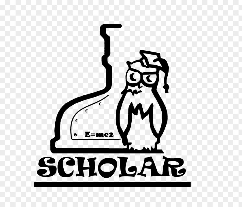 Scholar Logo Art Monochrome Photography PNG