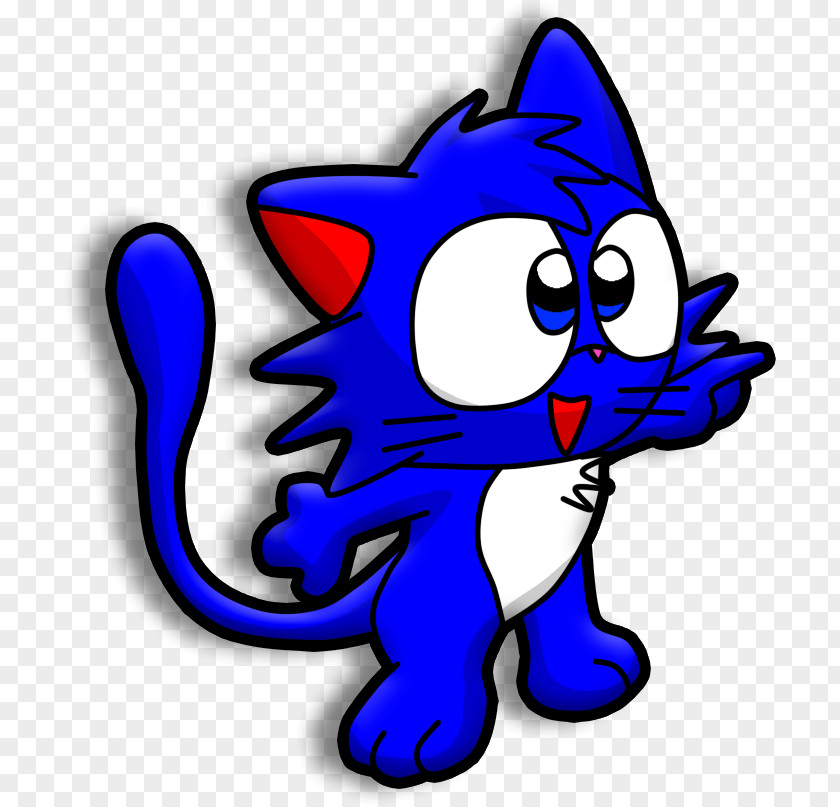 Cat Cartoon Character Clip Art PNG