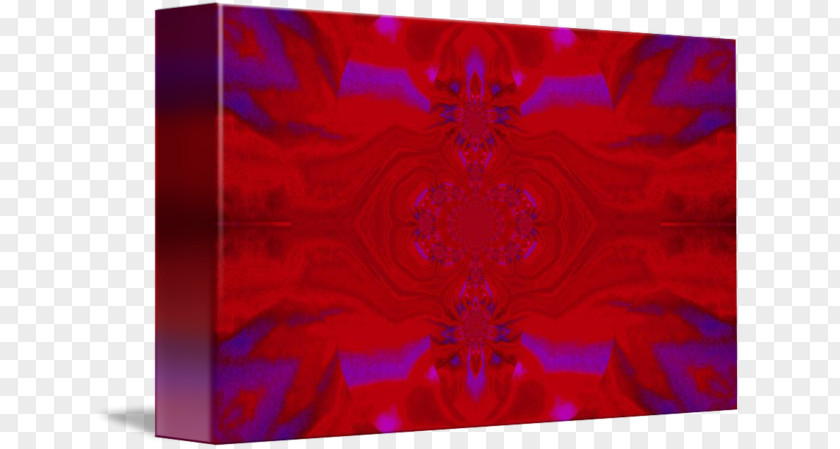 Purple Mandala Symmetry Rectangle RED.M Pattern PNG