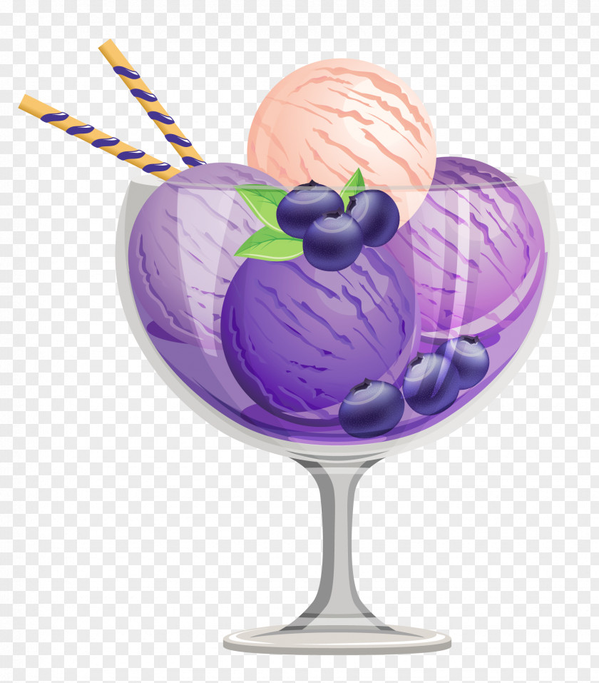 Transparent Blueberry Ice Cream Sundae Clipart Strawberry Cone Chocolate PNG