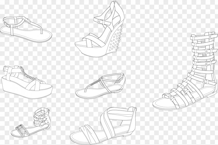 Variety Fashion Style Summer Sandals Image Sandal Shoe PNG