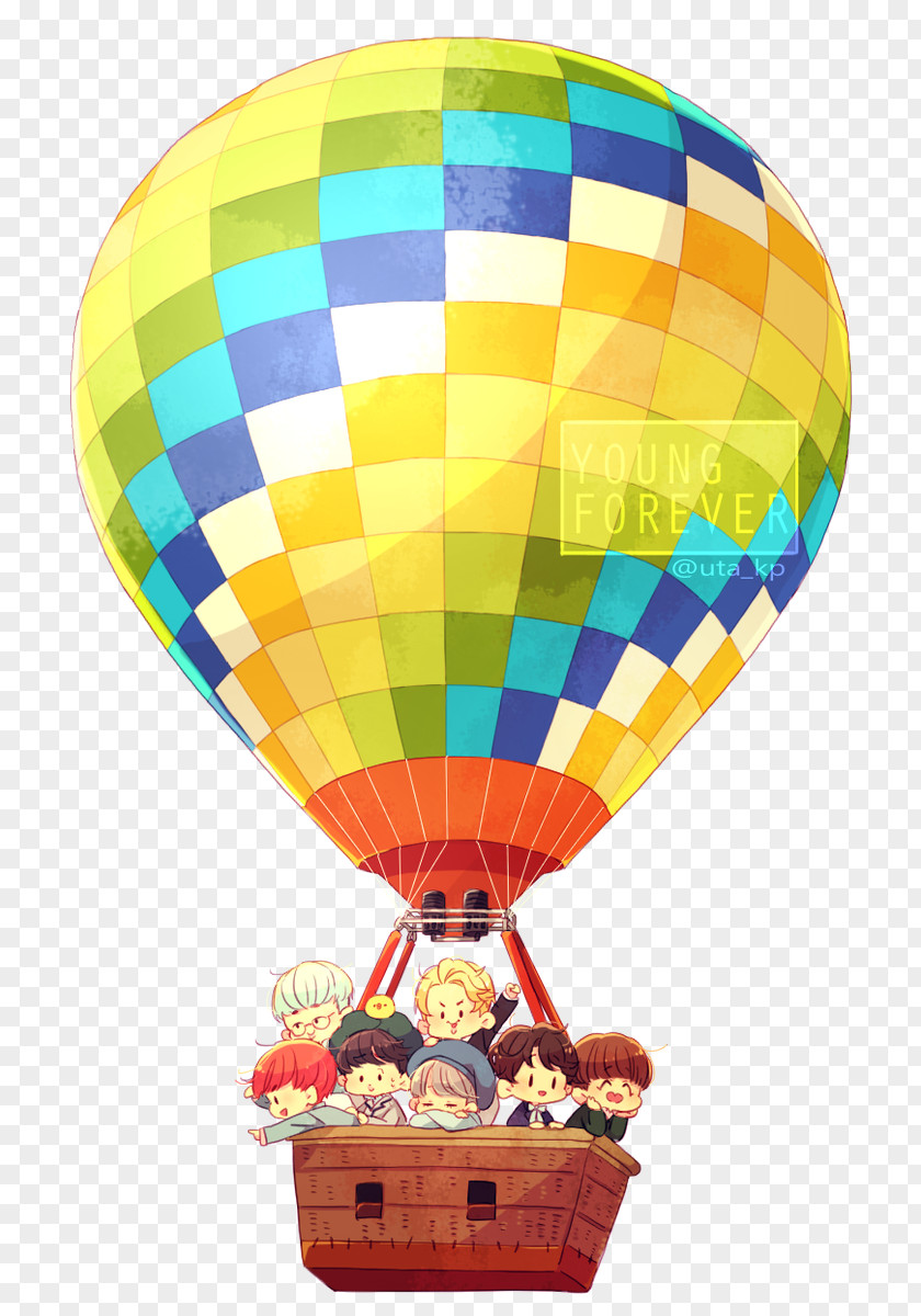 Balloon BTS Hot Air The Most Beautiful Moment In Life: Young Forever Fan Art PNG
