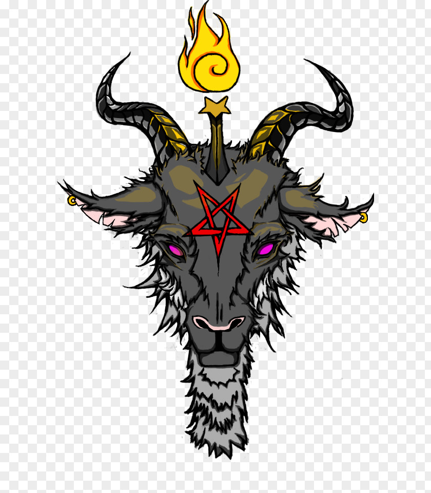 Demon Baphomet Satanism Drawing PNG