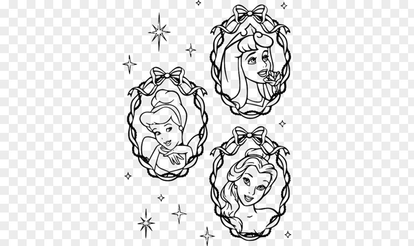 Disney Princess Belle Ariel Cinderella Coloring Book PNG