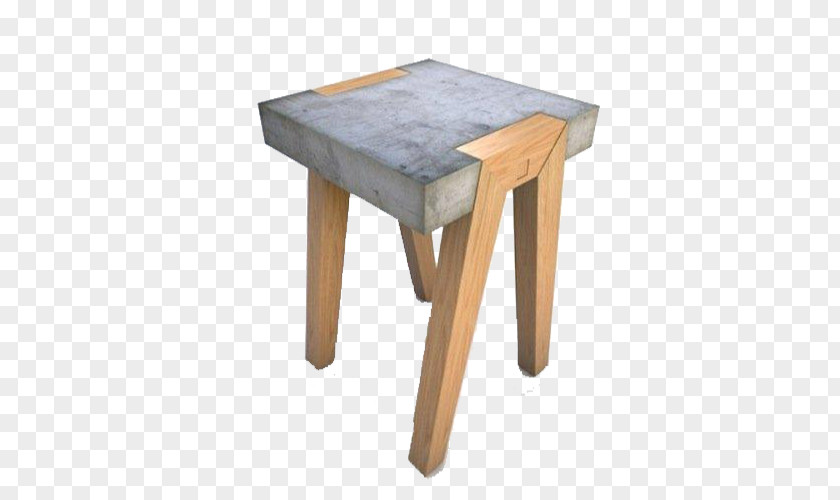 Simple Marble Chair Table Nightstand Concrete Furniture Stool PNG
