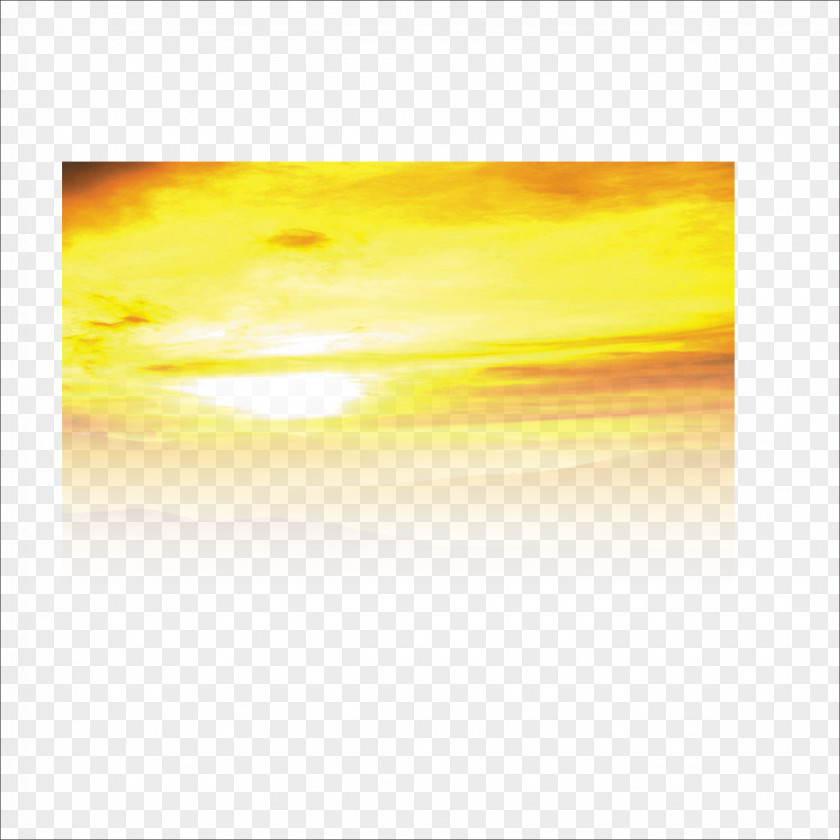 Sunrise Yellow Pattern PNG