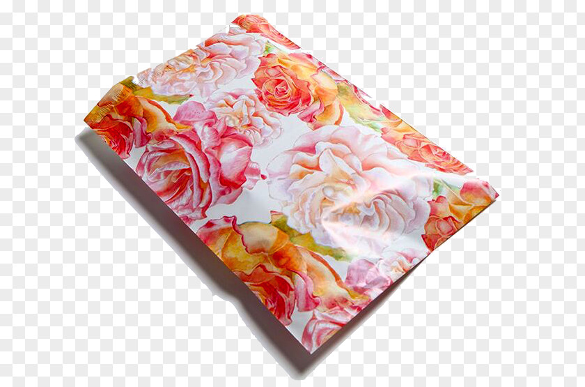 Bag Garden Roses Paper Watercolor Painting Textile PNG