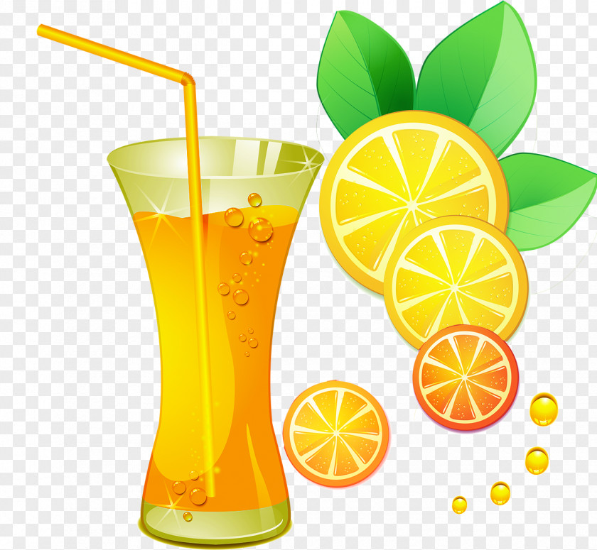 Delicious Cup Of Orange Juice Creatives Apple Non-alcoholic Drink Clip Art PNG