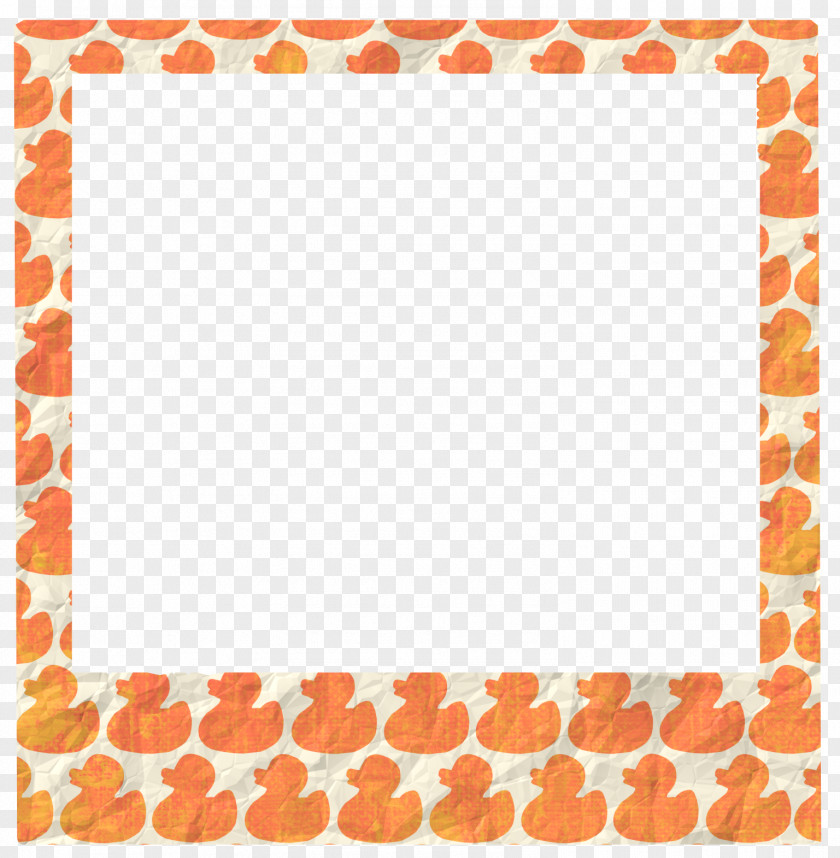 Orange Frame Picture PNG