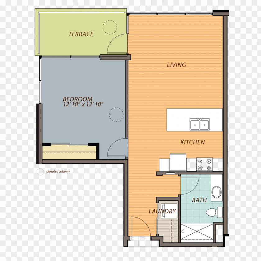 Tall Apartment Balcony Garden Floor Plan Ovation 309 Bedroom PNG