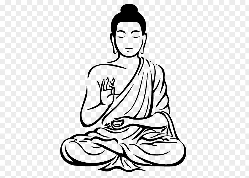 Buddhism Drawing Religion Wall Decal Sketch PNG