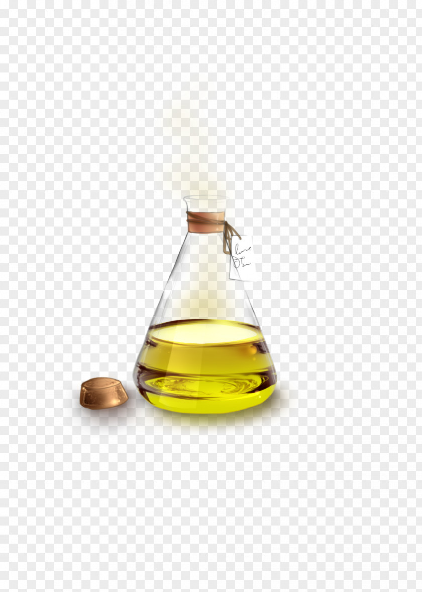 Glass Soybean Oil Bottle Liquid PNG