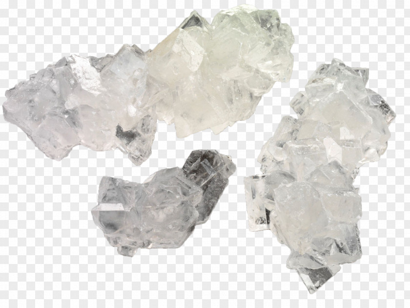 Transparent White Sugar Rock Candy Crystal PNG