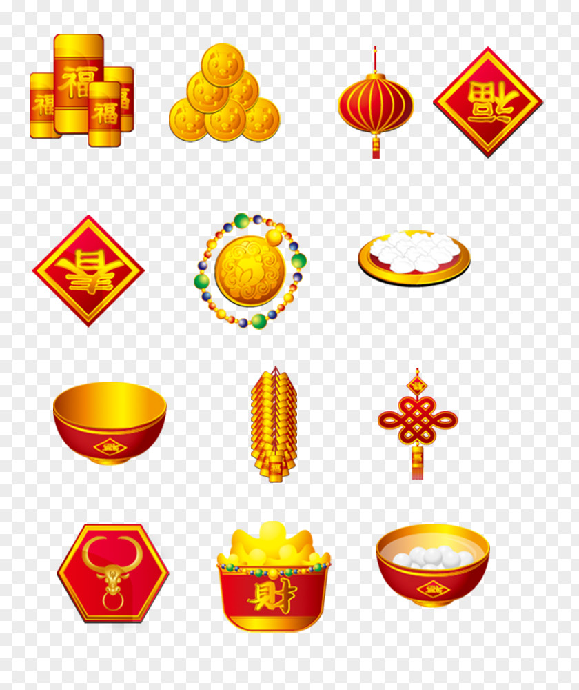 Chinese New Year Festive Material Icon PNG