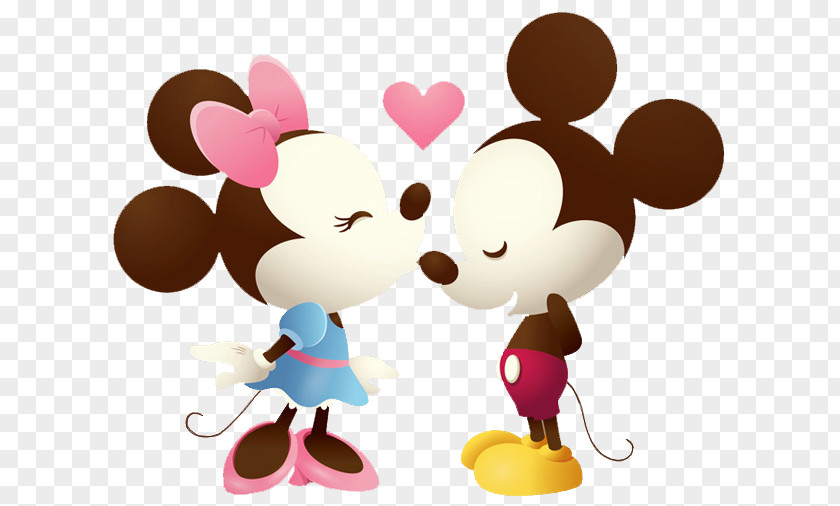 Mickey Minnie Falling In Love Romance Friendship PNG