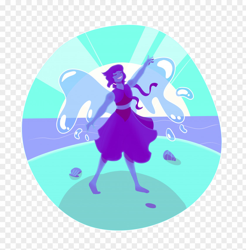 Purple Turquoise Character Fiction PNG