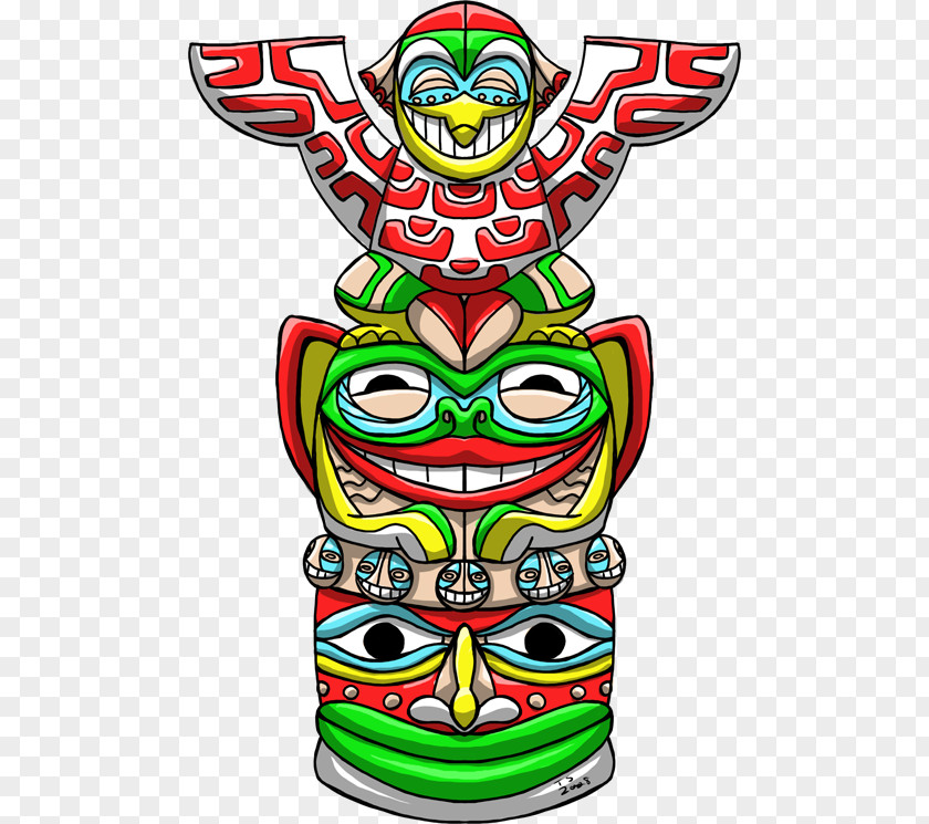 Totem Pole Art Drawing Clip PNG
