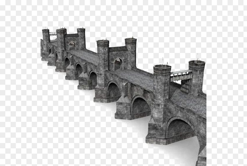 Vintage Stone Bridge Odenton Pont Valentrxe9 Middle Ages 3D Modeling PNG