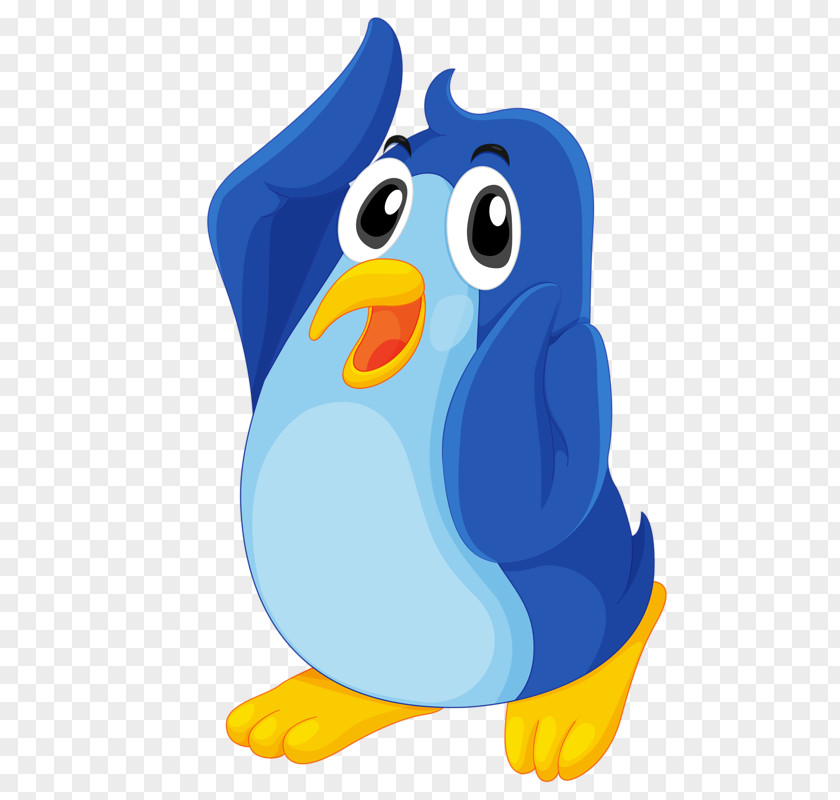 Blue Penguin Drawing PNG