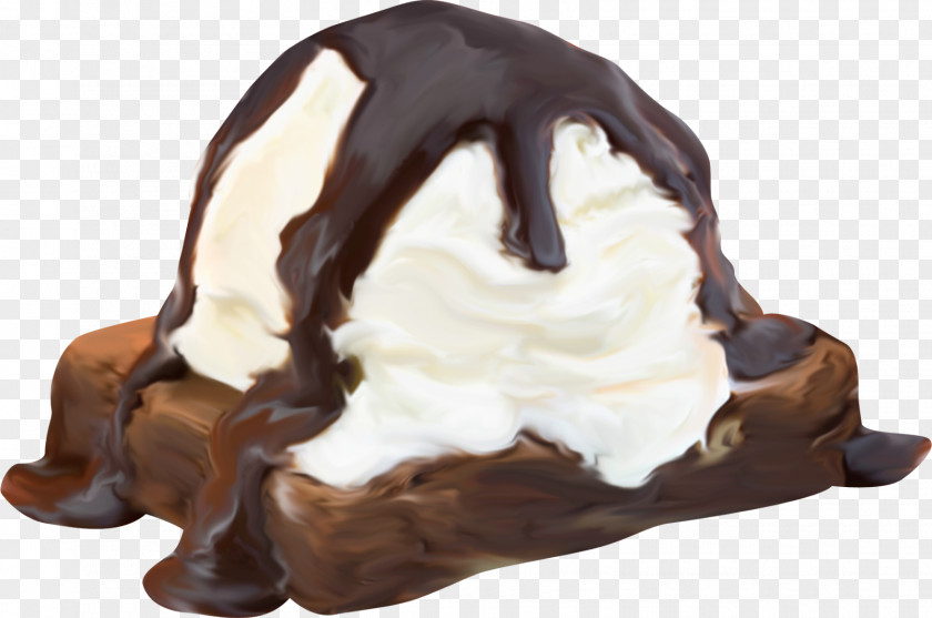 CREAM Chocolate Ice Cream Cake Bossche Bol PNG