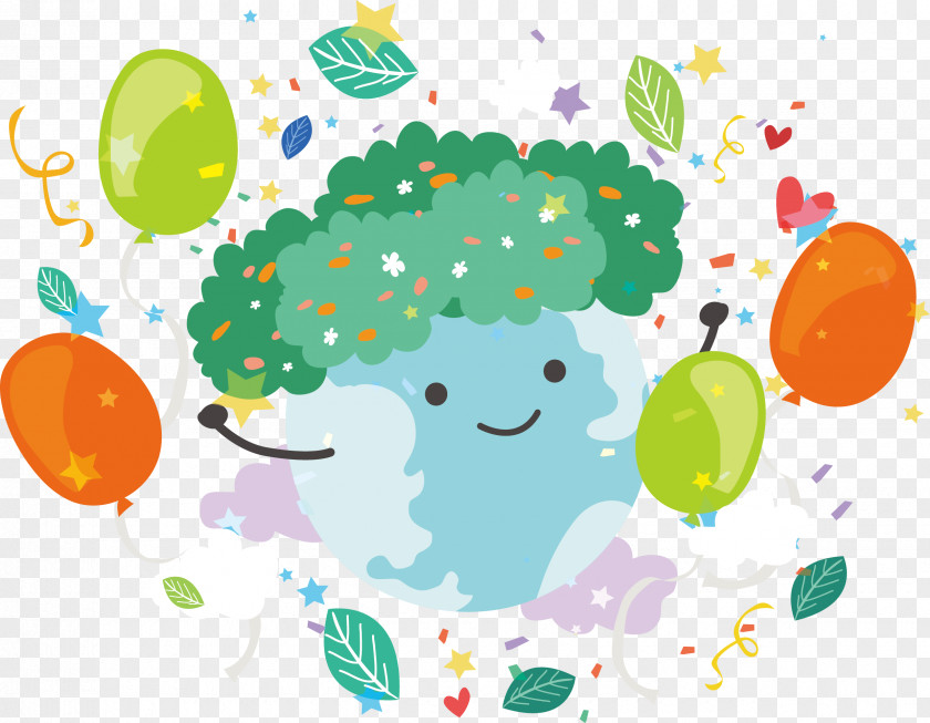Good Morning Greetings From The Earth Greeting Illustration PNG