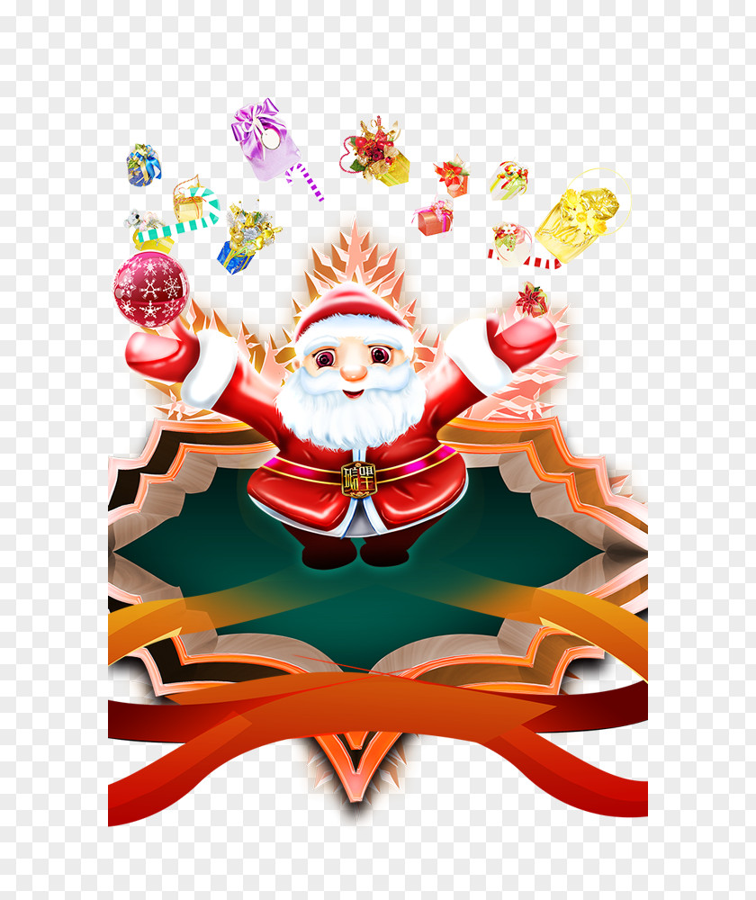 Santa Claus Christmas Decoration PNG
