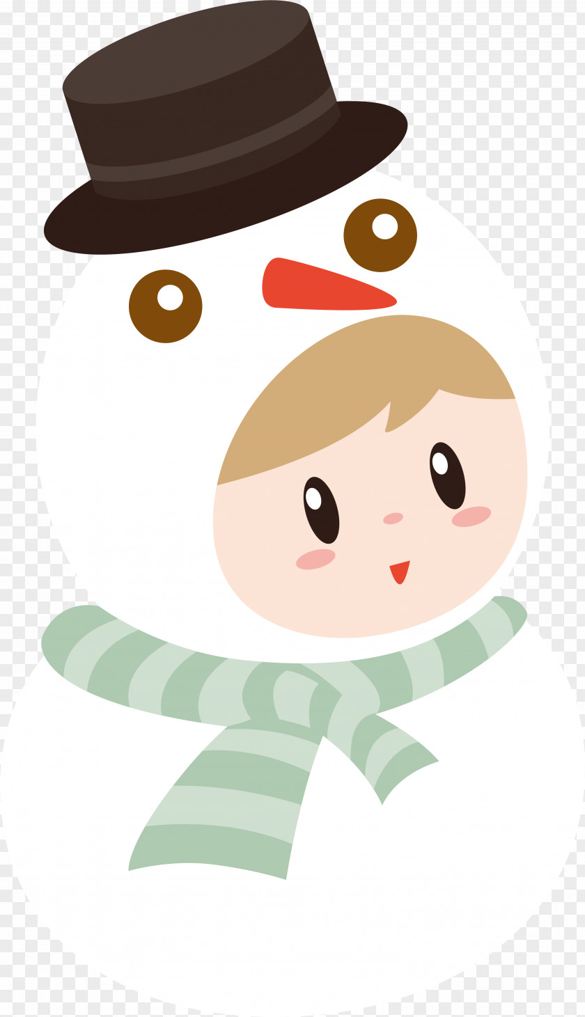White Snowman Christmas CorelDRAW PNG