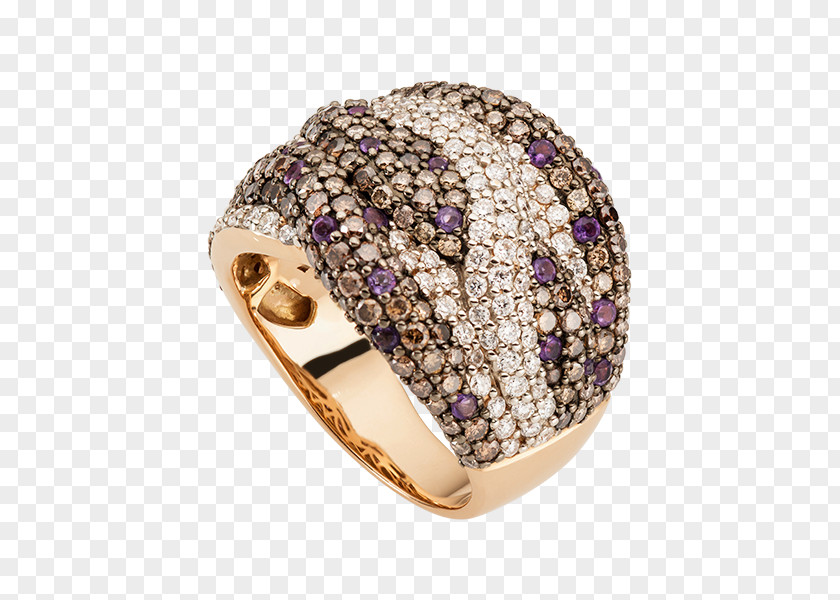 Diamond Amethyst Brown Diamonds Ring Tubbataha Reef PNG