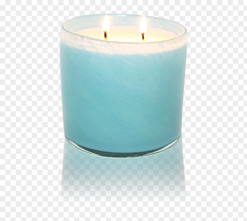 Scented Tea Turquoise Flameless Candles Wax Teal PNG