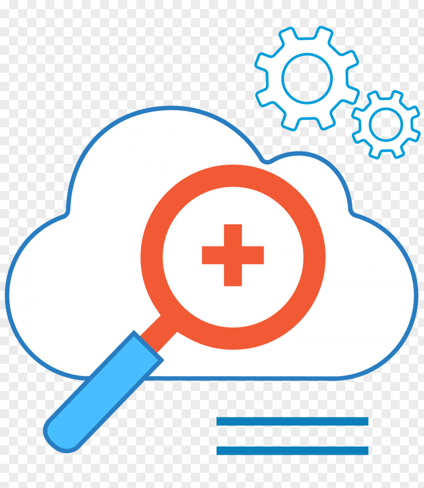 Vector Hand Holding Magnifying Glass In Cloud Search Royalty-free Icon PNG