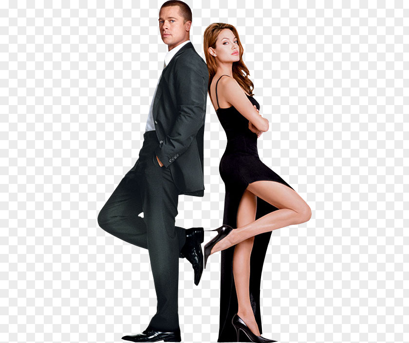 Angelina Jolie Brad Pitt Mr. & Mrs. Smith Hollywood Film PNG